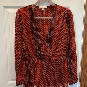 Michael Kors side wrap top